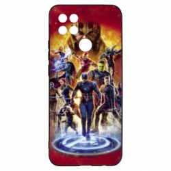 Чехол для Oppo A15s/A15 Avengers on fire - PrintSalon