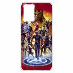 Чехол для Oppo A74 4G Avengers on fire - PrintSalon