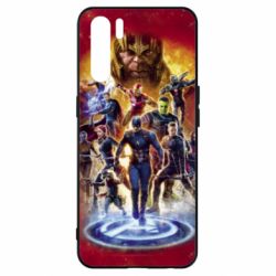 Чехол для Oppo A91/Reno3 Avengers on fire - PrintSalon