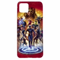Чехол для Oppo A92s Avengers on fire - PrintSalon