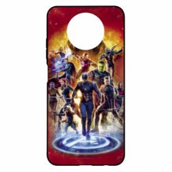 Чехол для Xiaomi Redmi Note 9 5G/Redmi Note 9T Avengers on fire