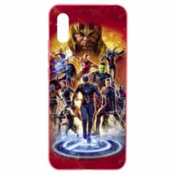 Чехол для Xiaomi Redmi 9a Avengers on fire - PrintSalon