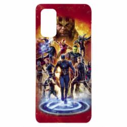 Чехол для Realme 7 Pro Avengers on fire - PrintSalon
