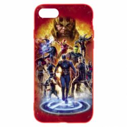 Чехол для iPhone SE 2022 Avengers on fire - PrintSalon