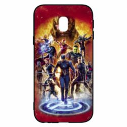 Чехол для Samsung J3 2017 Avengers on fire - PrintSalon