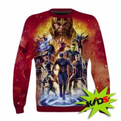 Детский 3D свитшот Avengers on fire - PrintSalon