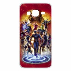 Чехол для Samsung J3 2016 Avengers on fire - PrintSalon