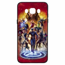 Чехол для Samsung J7 2016 Avengers on fire - PrintSalon