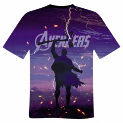 Мужская футболка 3D Avengers thor minimalist