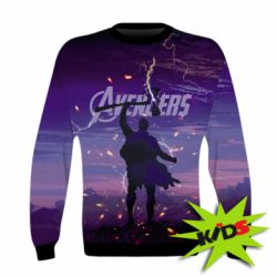 Детский 3D свитшот Avengers thor minimalist - PrintSalon