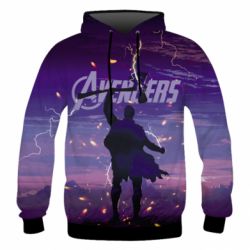 Мужское 3D худи Avengers thor minimalist - PrintSalon