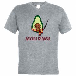 Мужская футболка  с V-образным вырезом Avocado kedavra