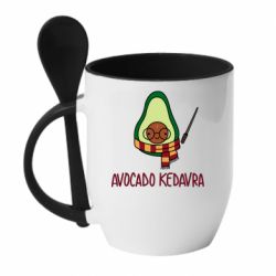 Чашка з ложкою Avocado kedavra - PrintSalon