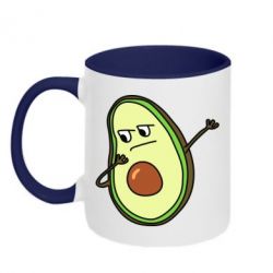 Чашка двухцветная 320ml Avocado swag - PrintSalon