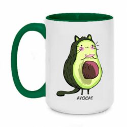 Чашка двокольорова велика Avocat - PrintSalon