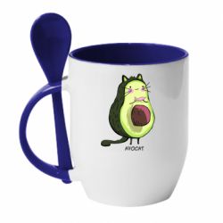 Чашка з ложкою Avocat - PrintSalon