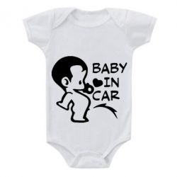 Детский бодик Baby in car - PrintSalon