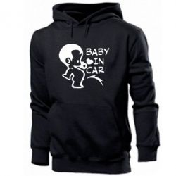 Мужское худи Baby in car - PrintSalon