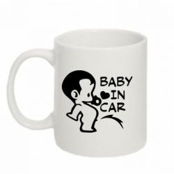 Чашка 320ml Baby in car - PrintSalon
