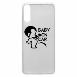Чехол для Samsung A70 Baby in car - PrintSalon