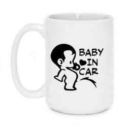 Чашка 420ml Baby in car - PrintSalon