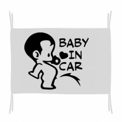 Флаг Baby in car - PrintSalon