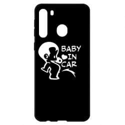 Чехол для Samsung A21 Baby in car - PrintSalon