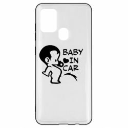 Чехол для Samsung A21s Baby in car - PrintSalon