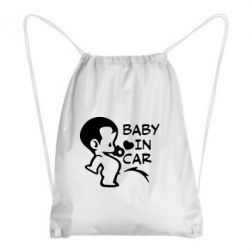Рюкзак-мешок Baby in car - PrintSalon