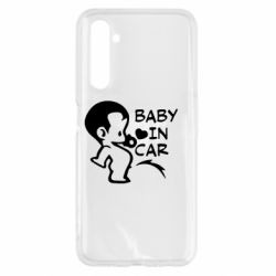 Чехол для Realme 6 Baby in car - PrintSalon