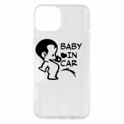 Чехол для iPhone 14 Baby in car - PrintSalon