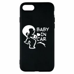 Чехол для iPhone 8 Baby in car - PrintSalon