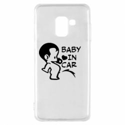 Чехол для Samsung A8 2018 Baby in car - PrintSalon