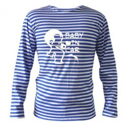 Тельняшка с длинным рукавом Baby in car - PrintSalon