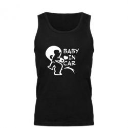 Мужская майка Baby in car - PrintSalon