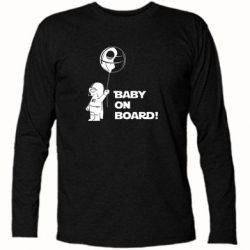 Футболка с длинным рукавом Baby on board 1 - PrintSalon