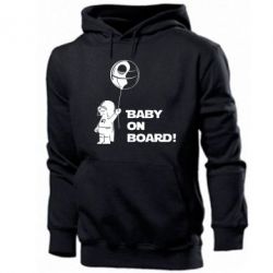 Мужское худи Baby on board 1 - PrintSalon