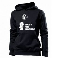 Женское худи Baby on board 1 - PrintSalon
