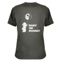 Камуфляжная футболка Baby on board 1 - PrintSalon