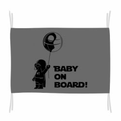 Флаг Baby on board 1 - PrintSalon