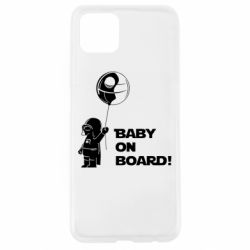 Чехол для Oppo A92s Baby on board 1 - PrintSalon