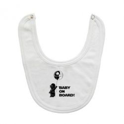 Слюнявчик  Baby on board 1 - PrintSalon