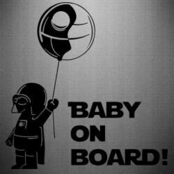 Наклейка Baby on board 1 - PrintSalon