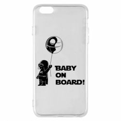 Чехол для iPhone 6 Plus/6S Plus Baby on board 1 - PrintSalon