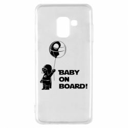 Чехол для Samsung A8 2018 Baby on board 1 - PrintSalon