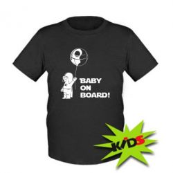Детская футболка Baby on board 1 - PrintSalon