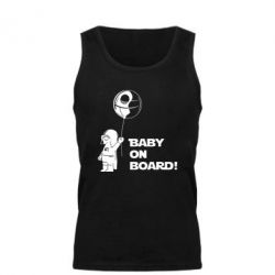 Мужская майка Baby on board 1 - PrintSalon