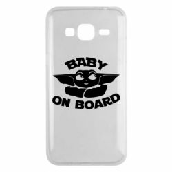Чехол для Samsung J3 2016 Baby on board yoda - PrintSalon