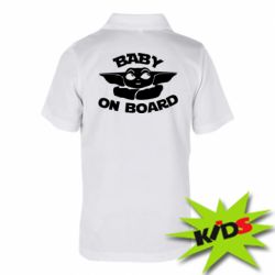 Детское поло Baby on board yoda - PrintSalon
