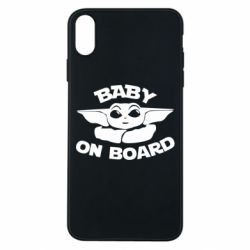Чехол для iPhone Xs Max Baby on board yoda - PrintSalon